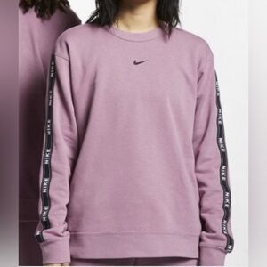 Nike Mauve Crewneck with Branded Sleeves
